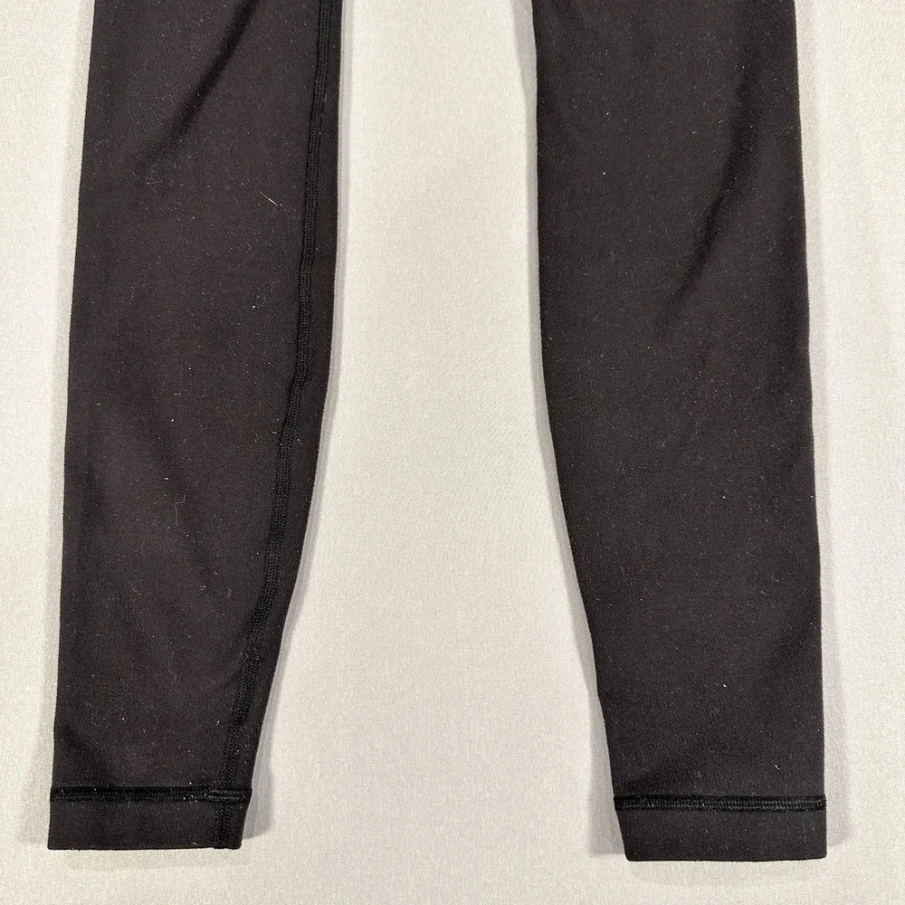Lululemon Leggings Womens 2 Black High Rise Ankle Yoga Athletic Gym Workout